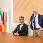 Giovanni Lo Storto insieme al comico e showman Fiorello